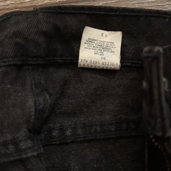 AUTHENTIC 1995 vintage 512 Levi’s black 28 long mint condition - Picture 5 of 12